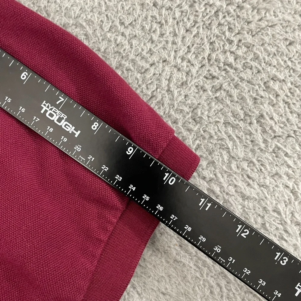 Vintage Polo Ralph Lauren Polo Men XLT Burgundy Preppy Cotton Short Sleeve